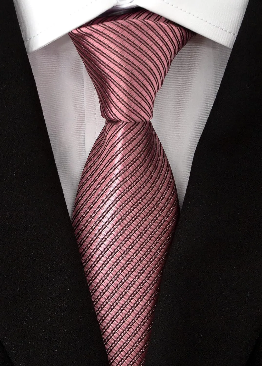 Adulove Men's Necktie Classic Silk Tie Woven Jacquard Neck Ties 6 PCS