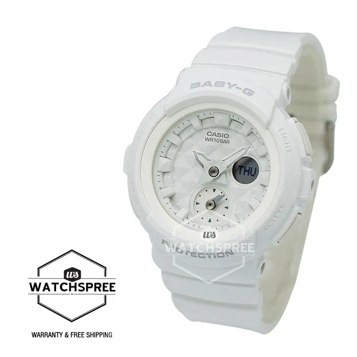 Casio Baby-G Standard Analog Digital White Resin Strap Watch BGA195-7A