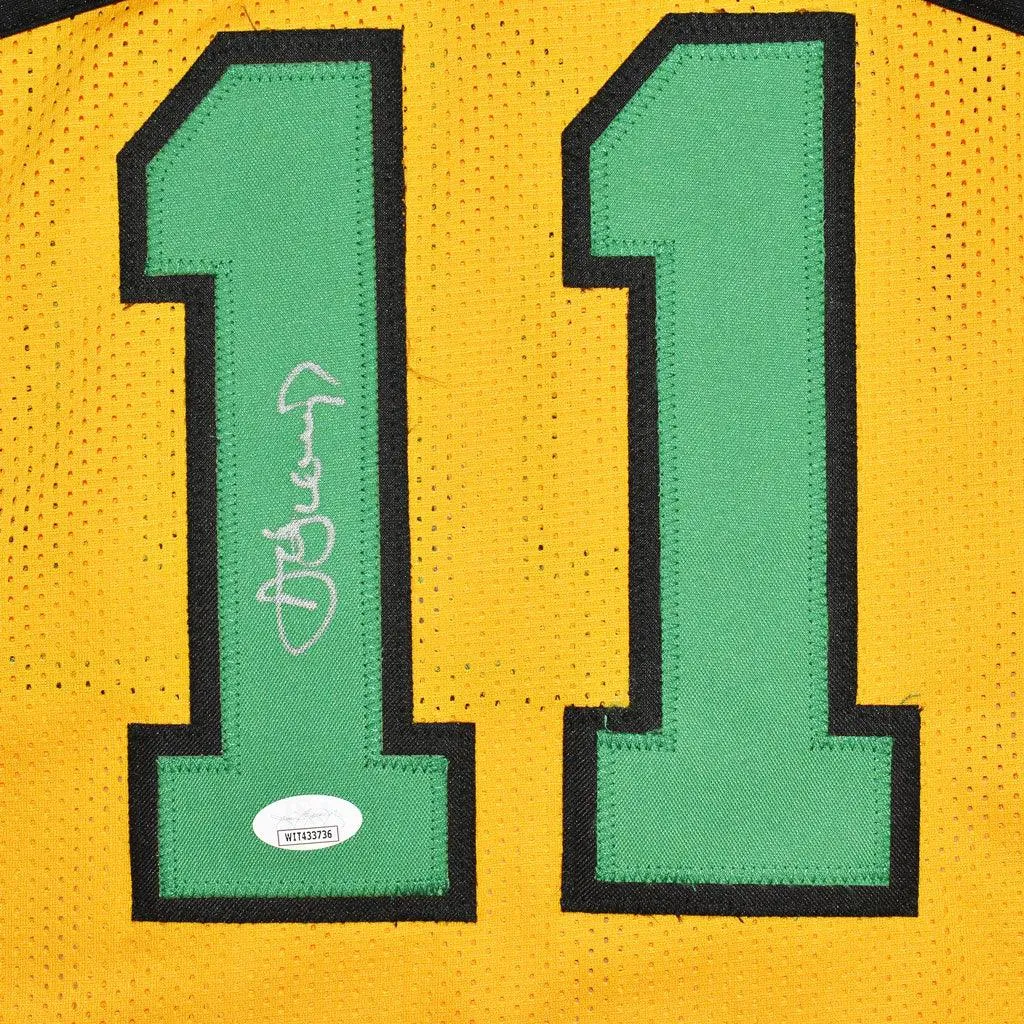 Detlef Schrempf Signed Seattle Yellow Basketball Jersey (JSA)