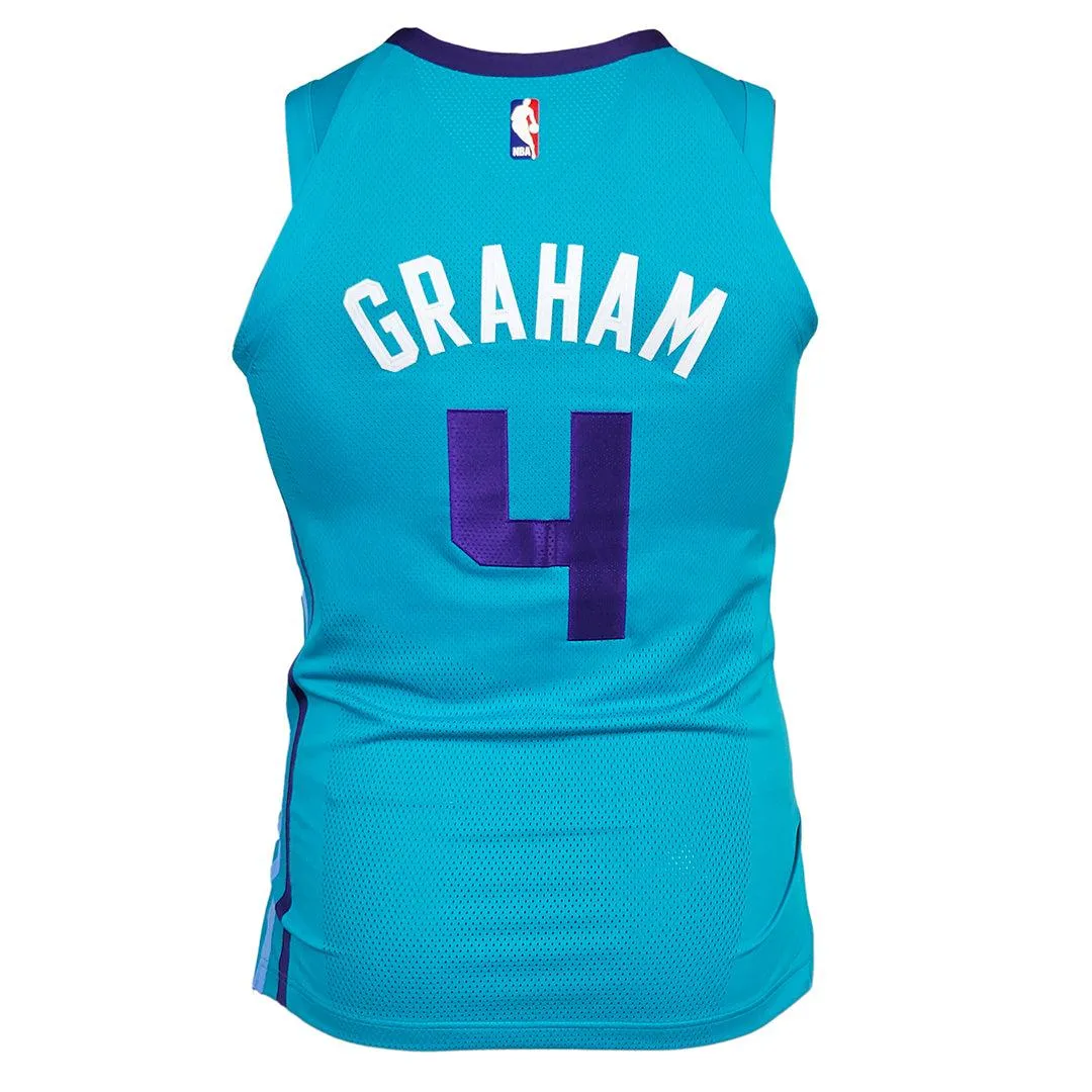 Devonte Graham Signed 2x Insc Charlotte Hornets NBA Authentic Jersey (JSA)