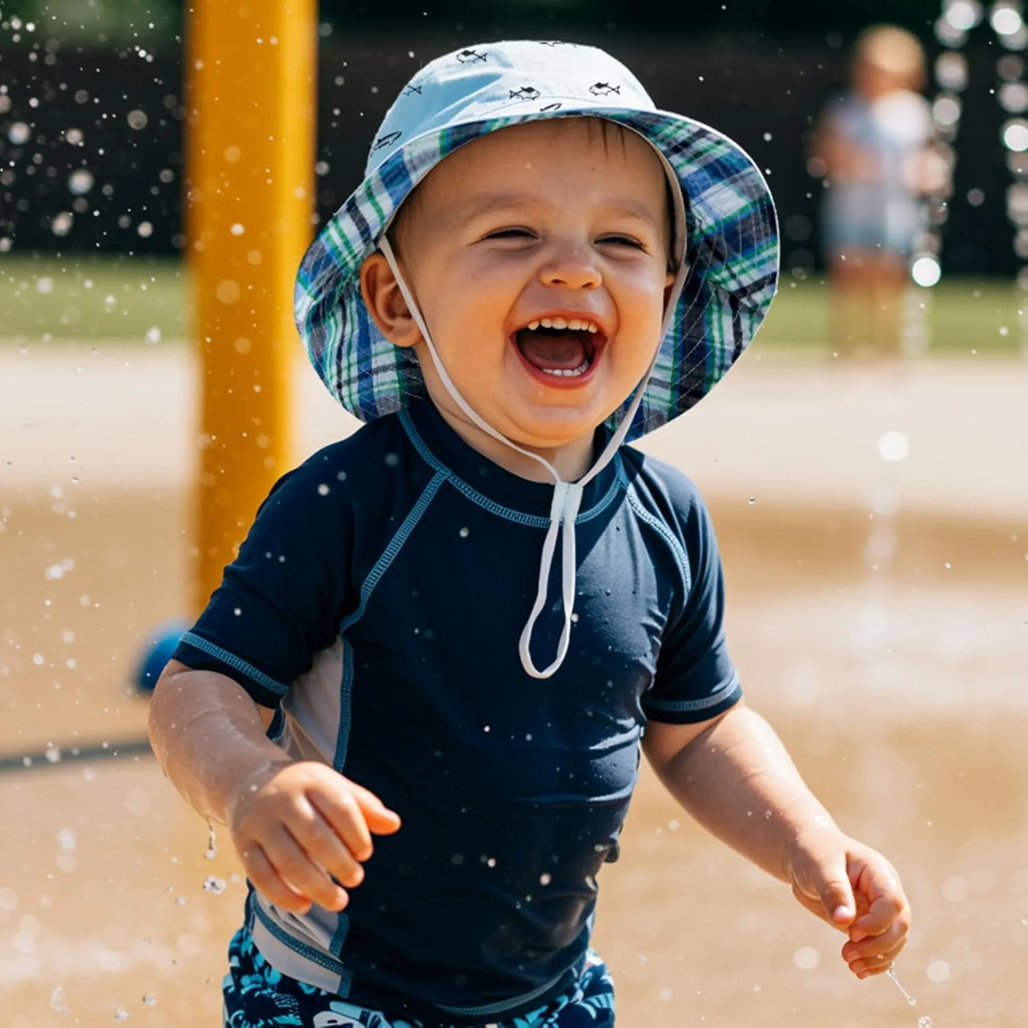 Durio UPF 50  Beach Baby Sun Hat Sun Protection Cute Wide Brim Summer Baby Boy Bucket Hats Toddler Sun Hats for Girl