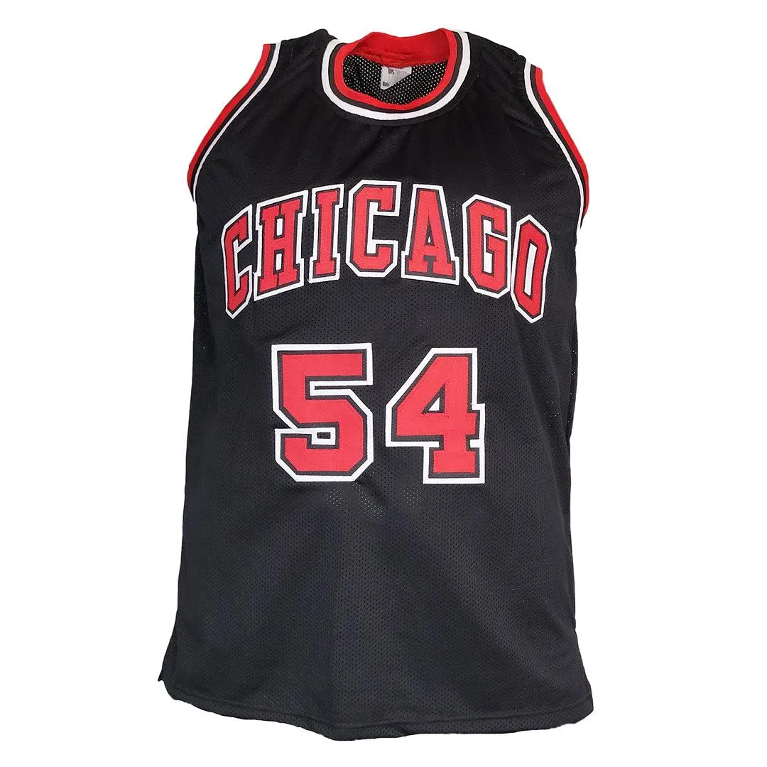 Horace Grant Signed Chicago Black Basketball Jersey (JSA)