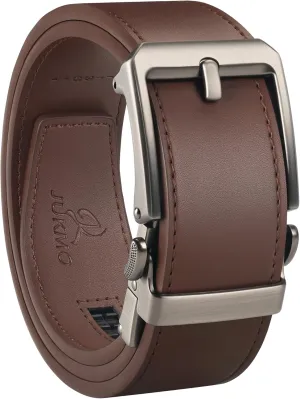 JUKMO 1.5" (38mm) Leather Ratchet Belt for Men in Gift Box