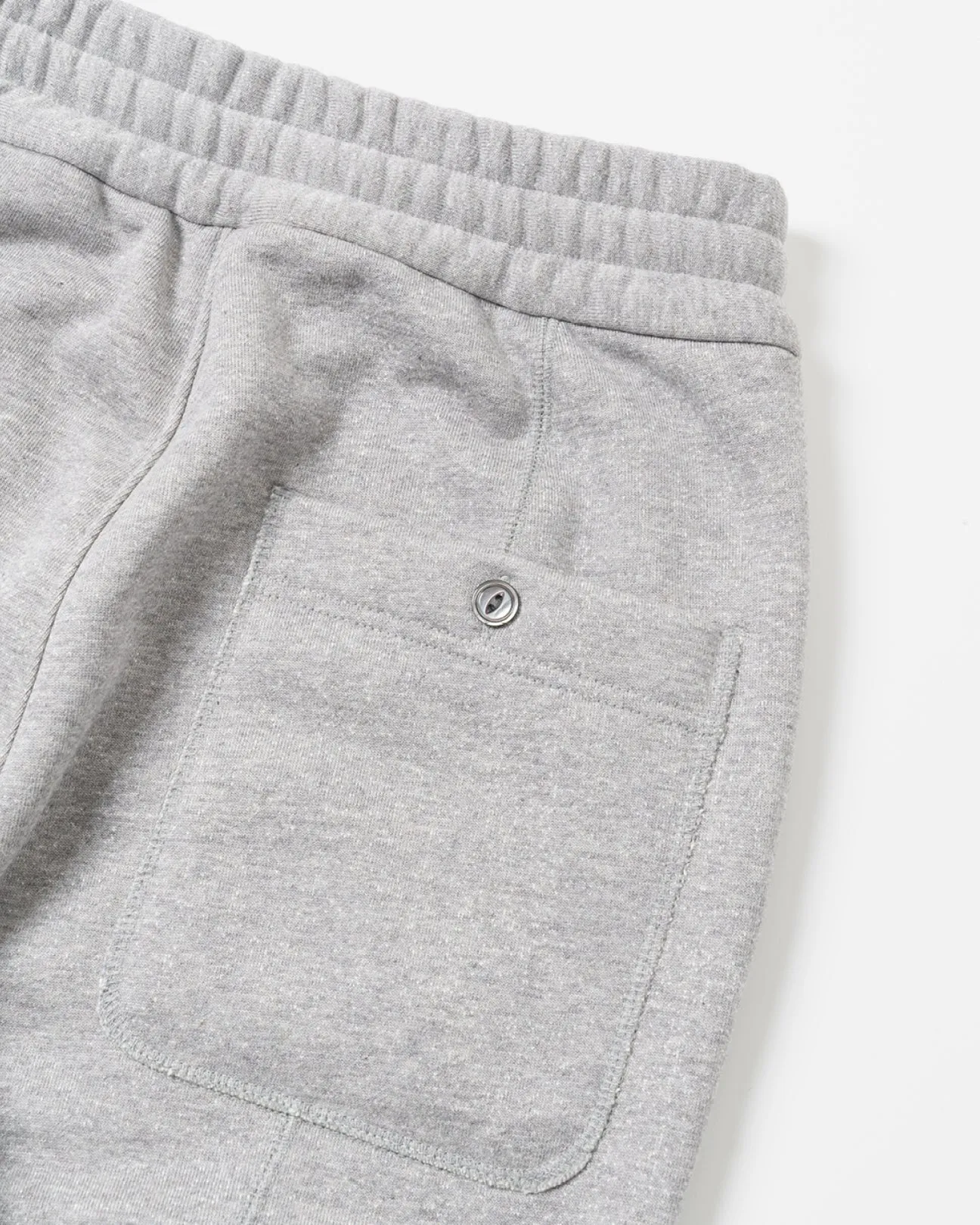 SAKURA OILED PANEL SWEAT PANTS【HEATHER GREY】